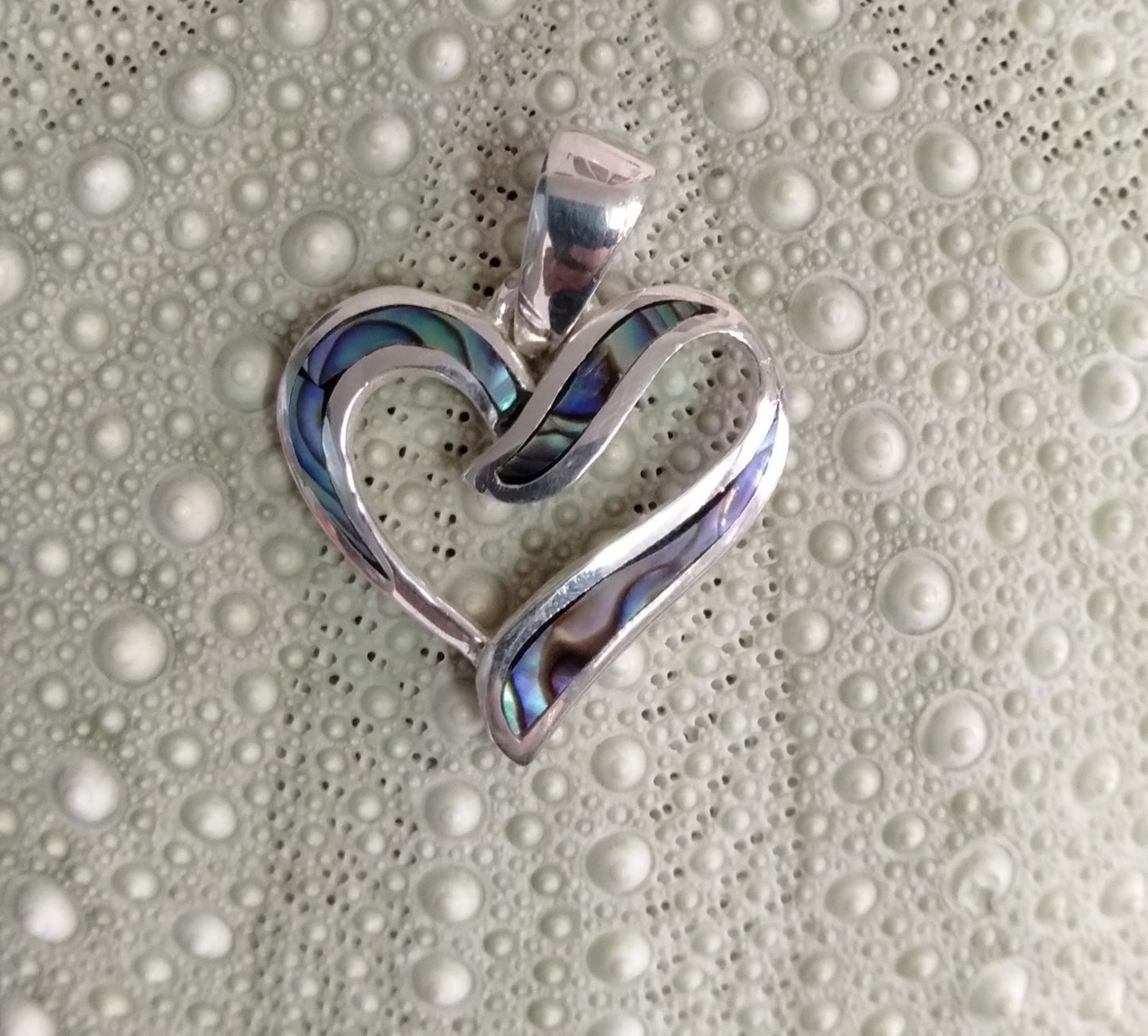 Small Heart Paua Pendant from Pacific Jewel - Southern Paua New Zealand