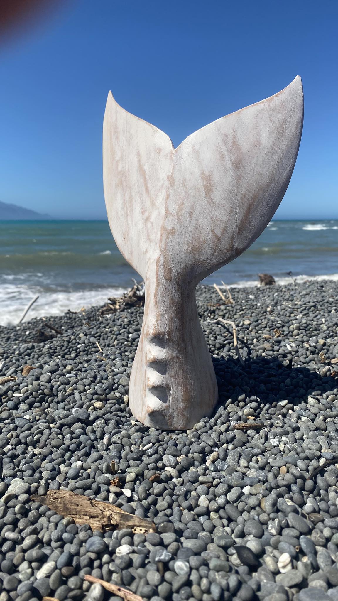 Wooden Whale Tail Medium