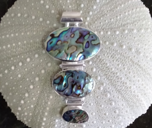 3 Piece Oval Paua Pendant from Pacific Jewel - Southern Paua New Zealand
