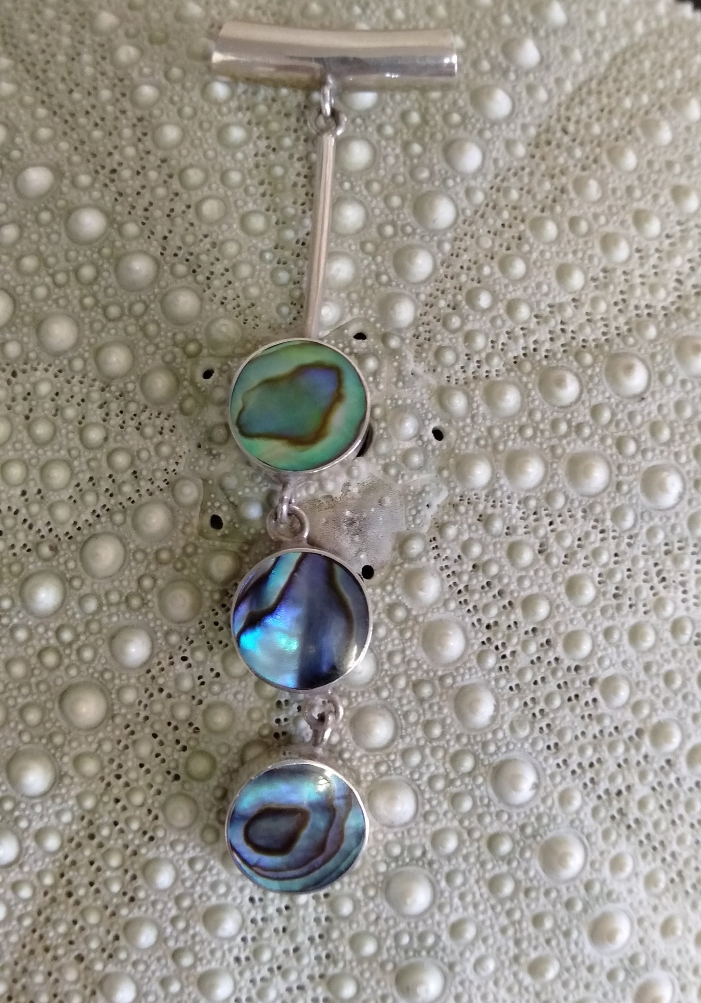 3 Piece Circle Paua Pendant from Pacific Jewel - Southern Paua New Zealand