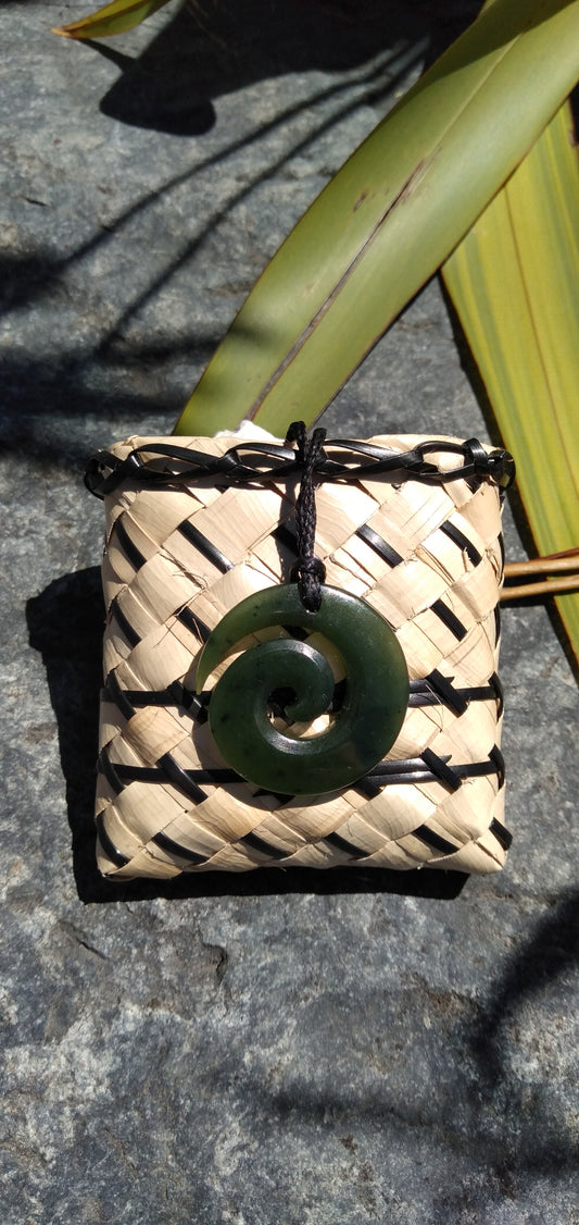 Greenstone Koru Pendant 25mm from Pacific Jewel - Southern Paua New Zealand