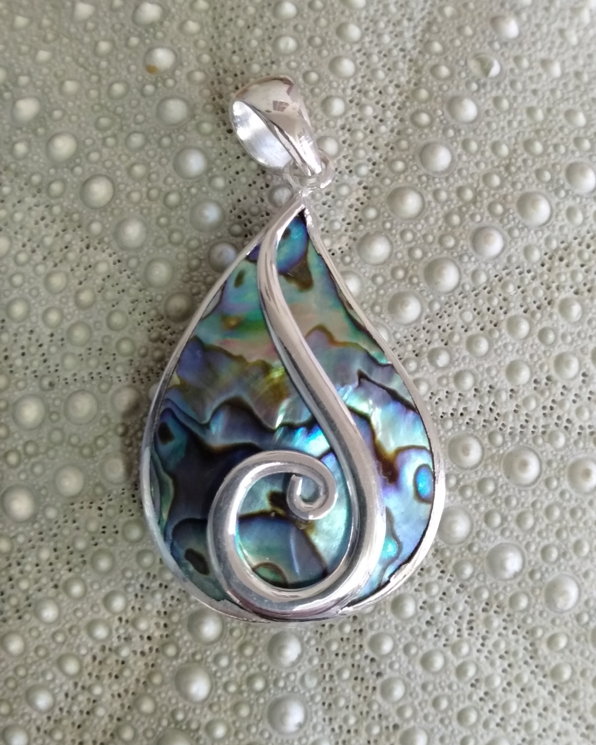 Paua with Koru Drop Dependant from Pacific Jewel - Southern Paua New Zealand