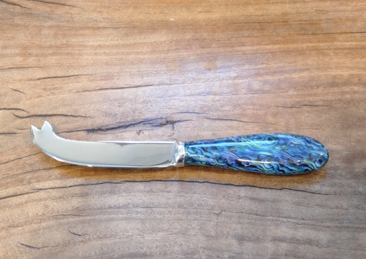 Marble Finish Cheese Knife from Pacific Jewel - Southern Paua New Zealand