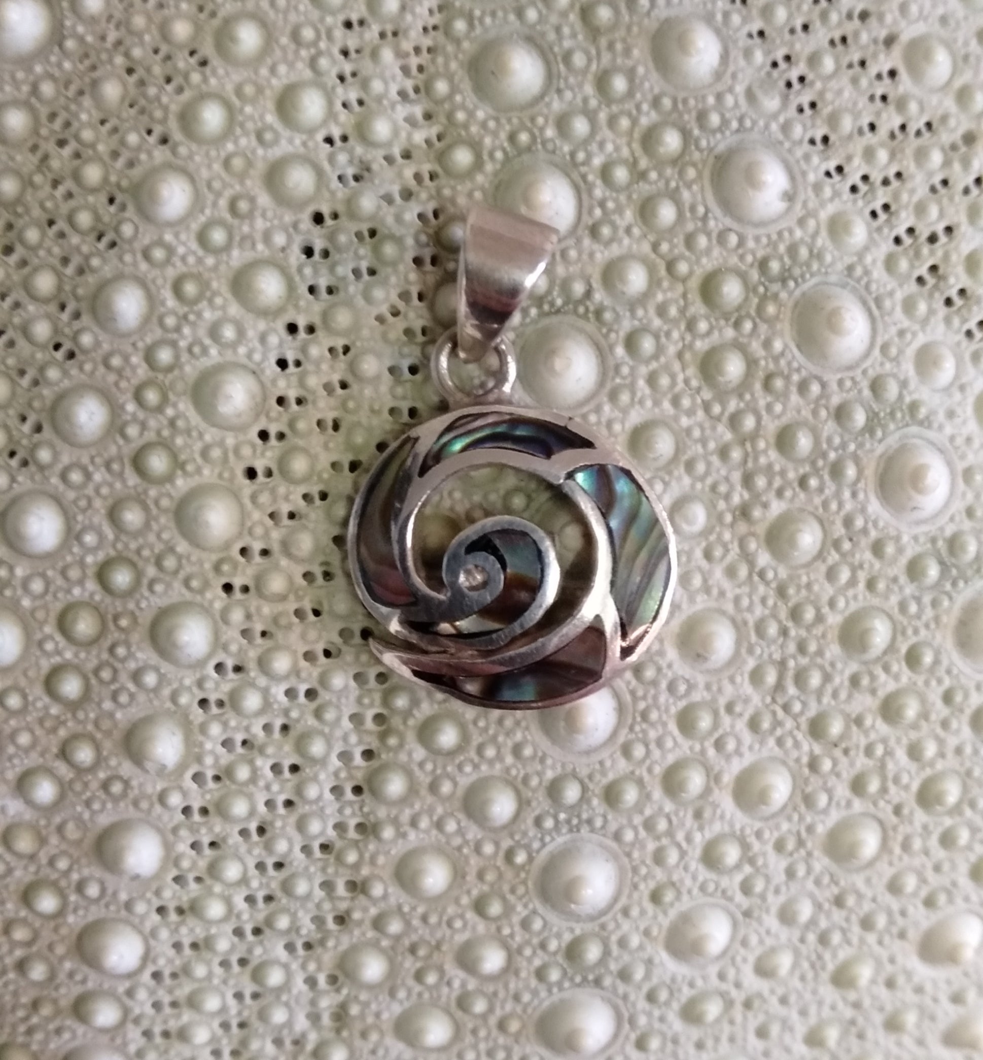 Paua Open Spiral Pendant from Pacific Jewel - Southern Paua New Zealand