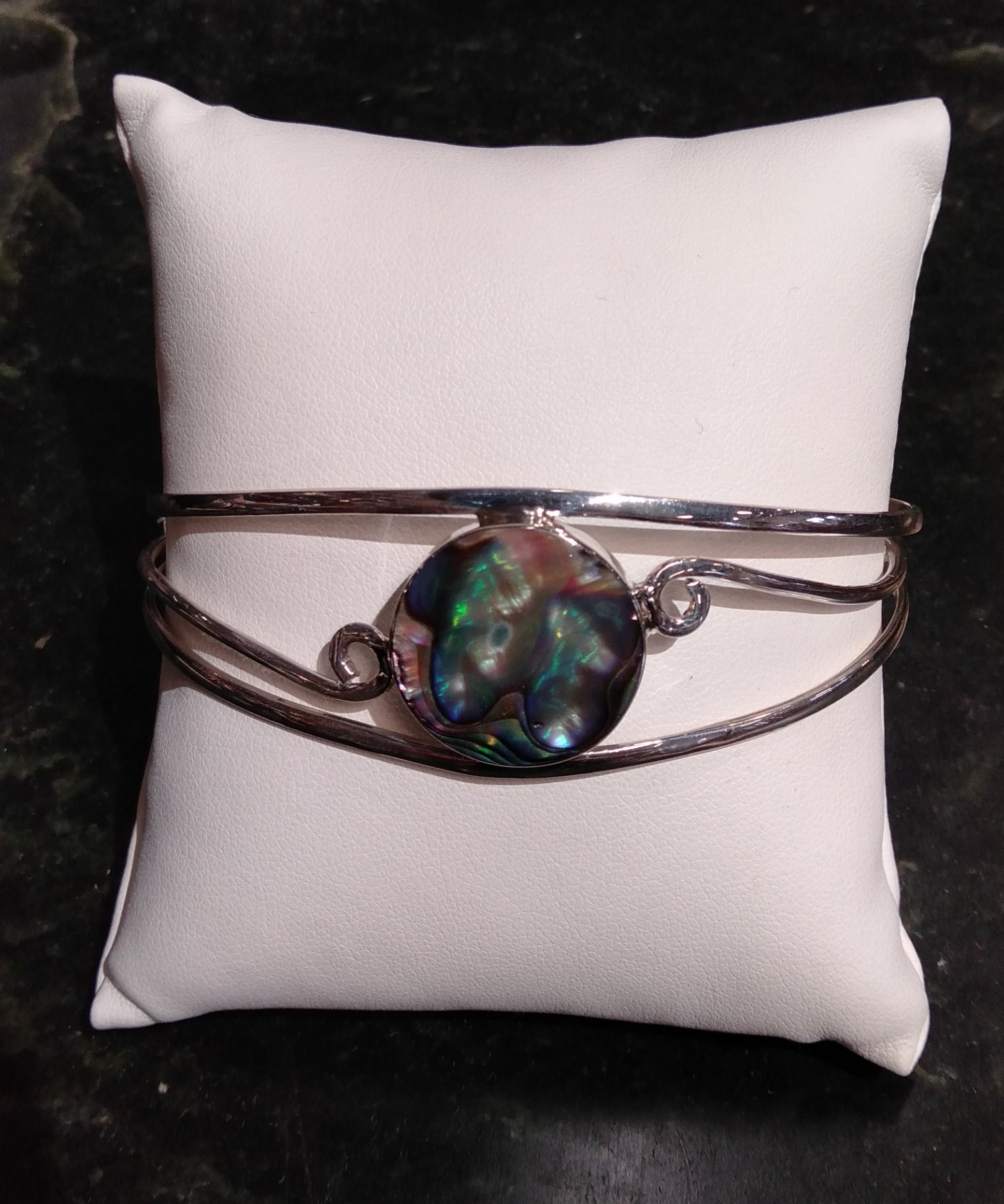 Circle Paua Bangel SS from Pacific Jewel - Southern Paua New Zealand
