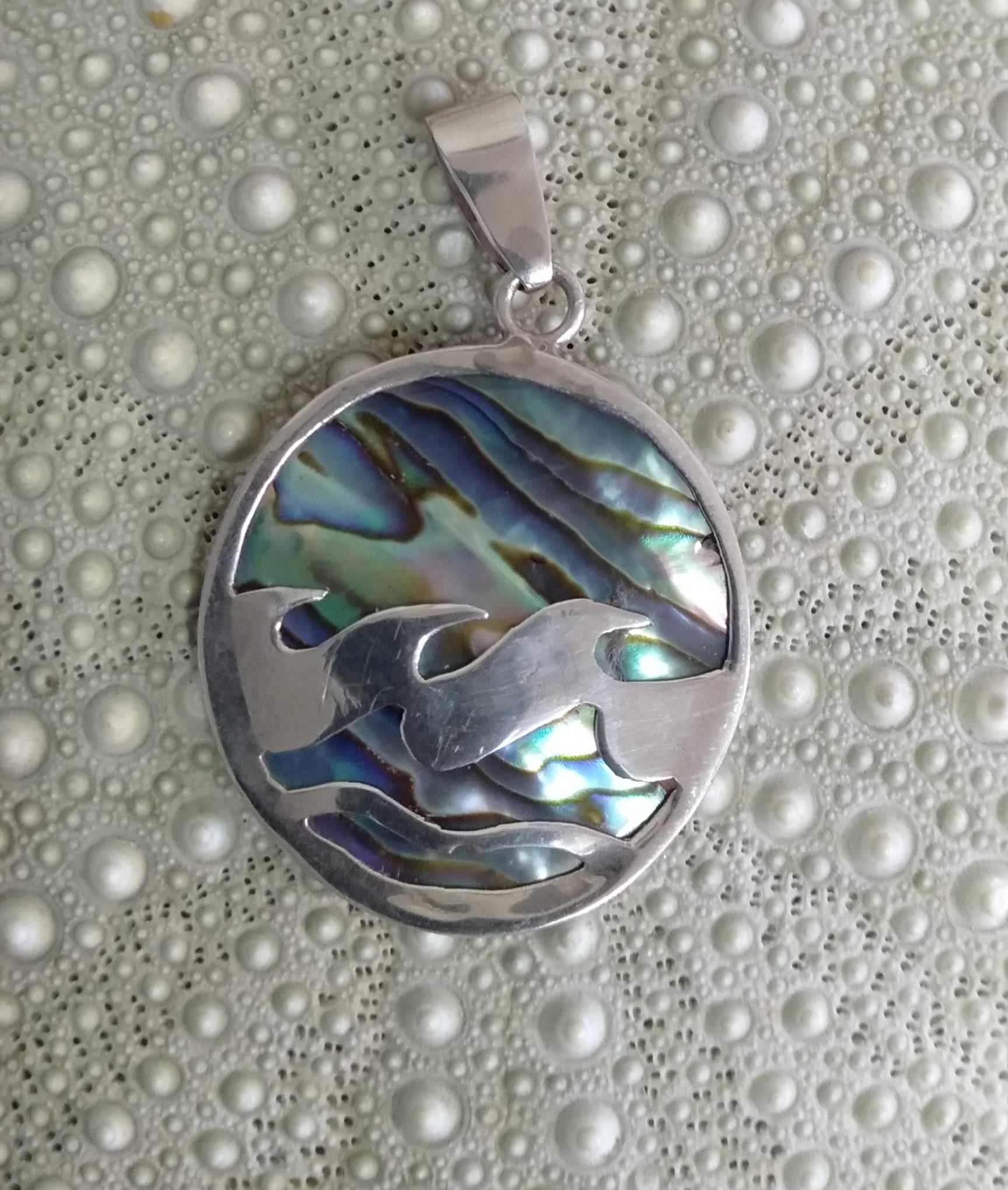 Paua 'Wave' Pendant from Pacific Jewel - Southern Paua New Zealand