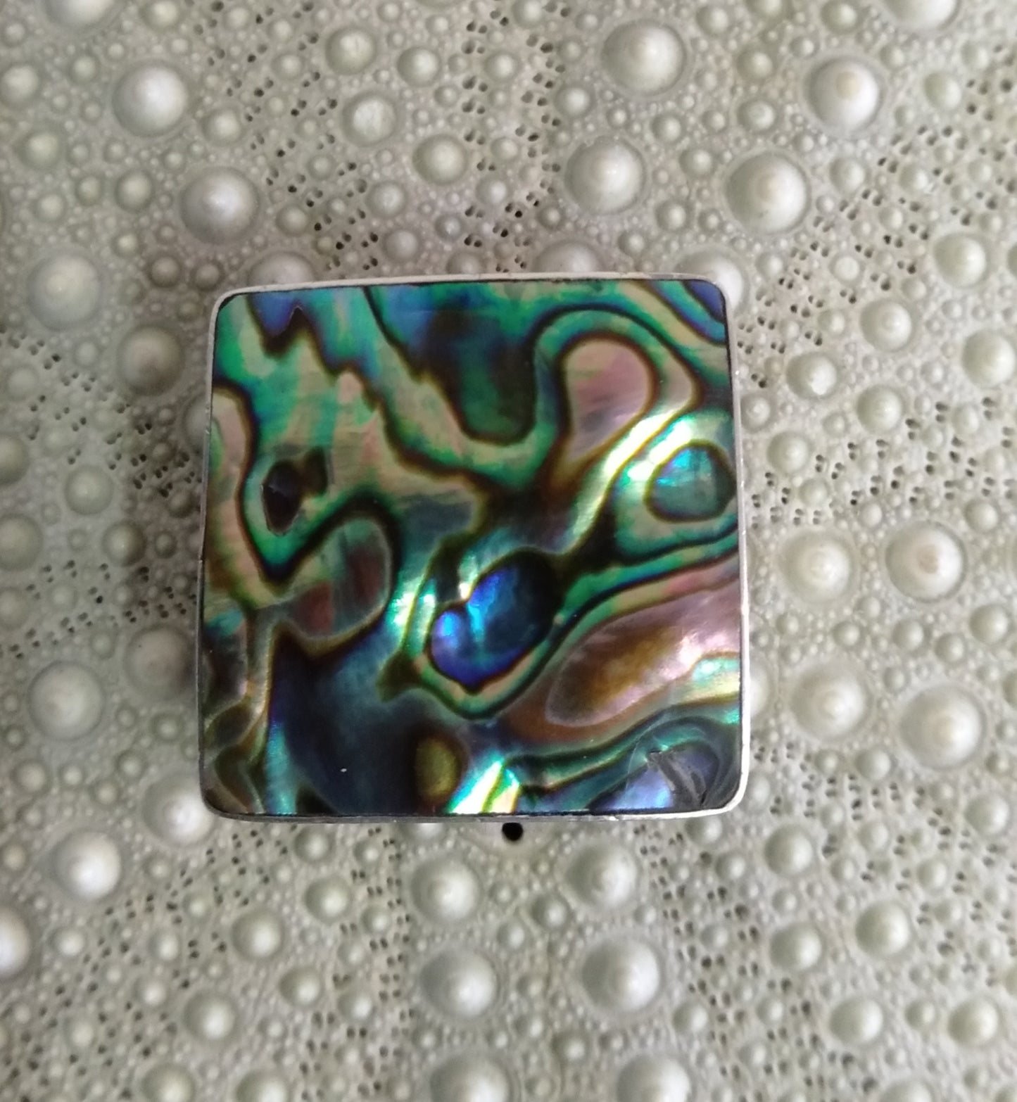 Paua Square Pendant from Pacific Jewel - Southern Paua New Zealand