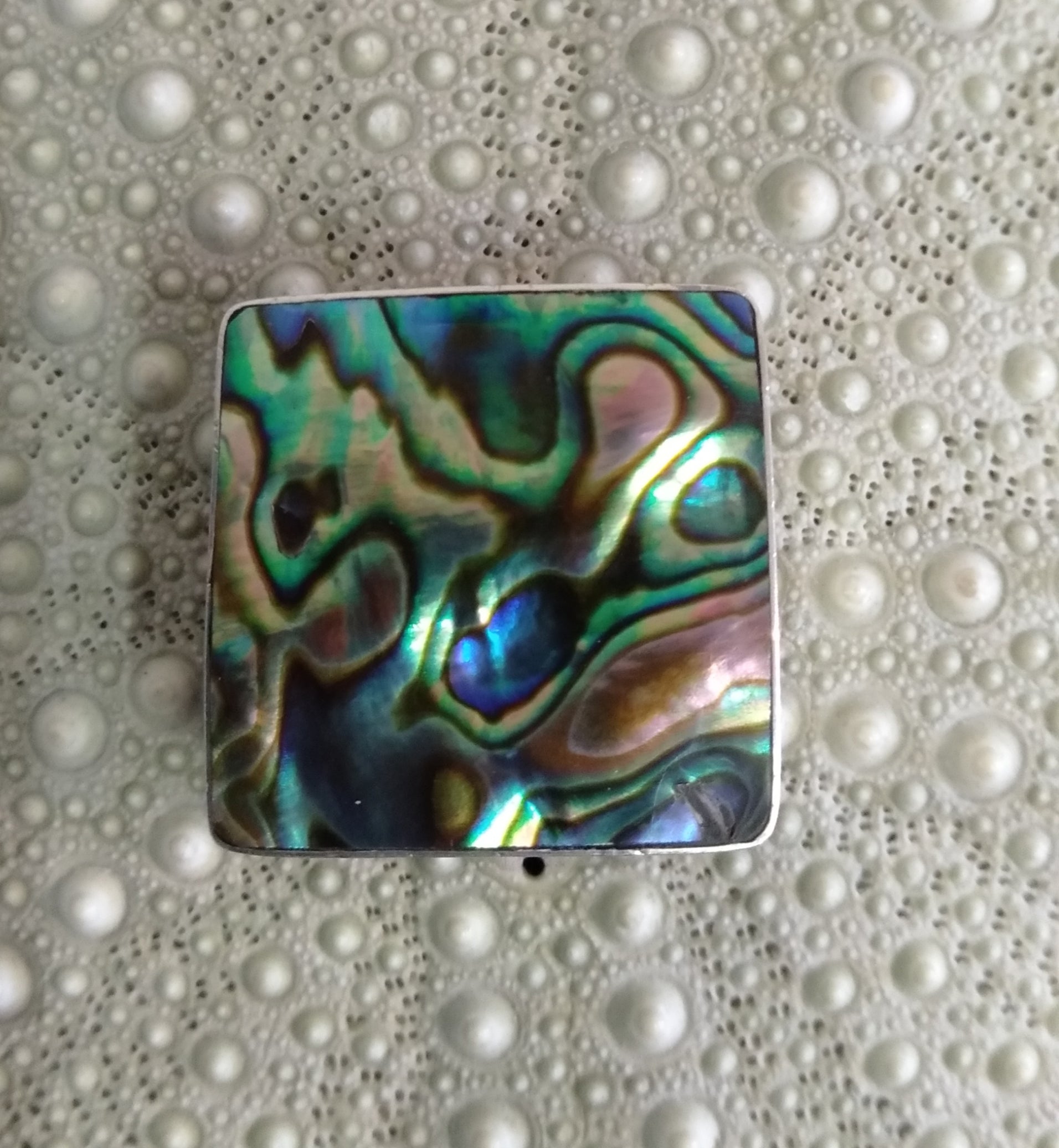 Paua Square Pendant from Pacific Jewel - Southern Paua New Zealand