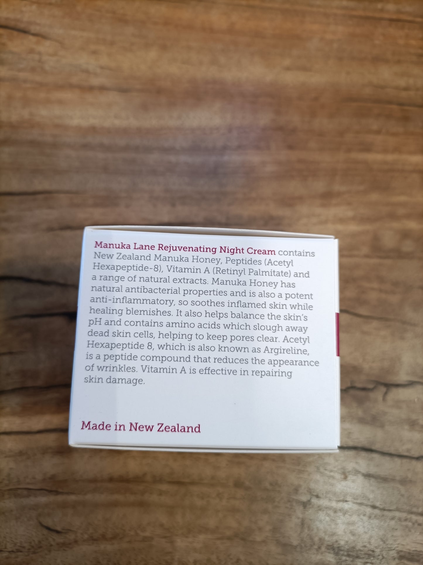 Manuka Land Rejuvenating Night Cream 50ml from Pacific Jewel - Southern Paua New Zealand