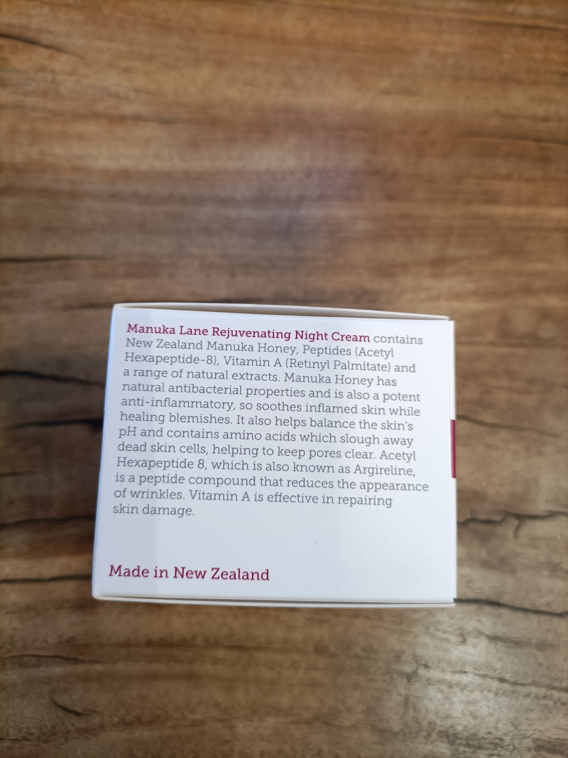 Manuka Land Rejuvenating Night Cream 50ml from Pacific Jewel - Southern Paua New Zealand