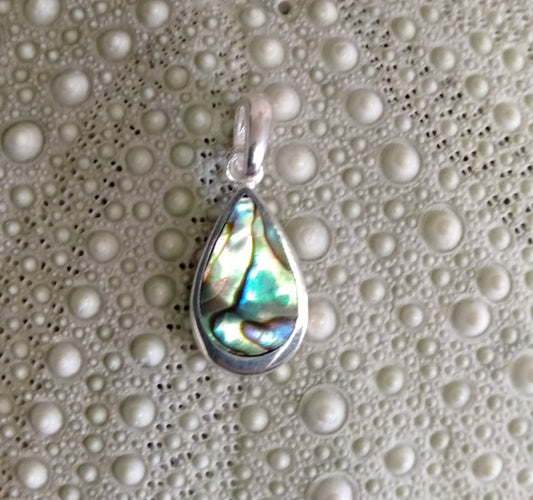 Small Paua Drop Pendant from Pacific Jewel - Southern Paua New Zealand